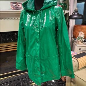 Xhilaration Shiny Green Utility Jacket